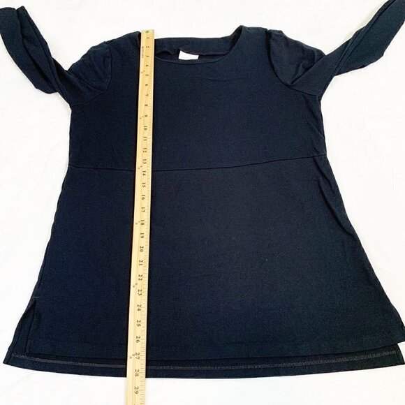J. Jill ponte tunic black elbow sleeves‎ tunic length stretch top - Size Medium - Picture 7 of 7